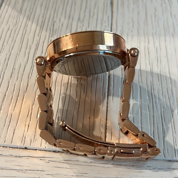 Michael Kors Parker Blush and Rose Gold-Tone Stainless Steel Bracelet Watch